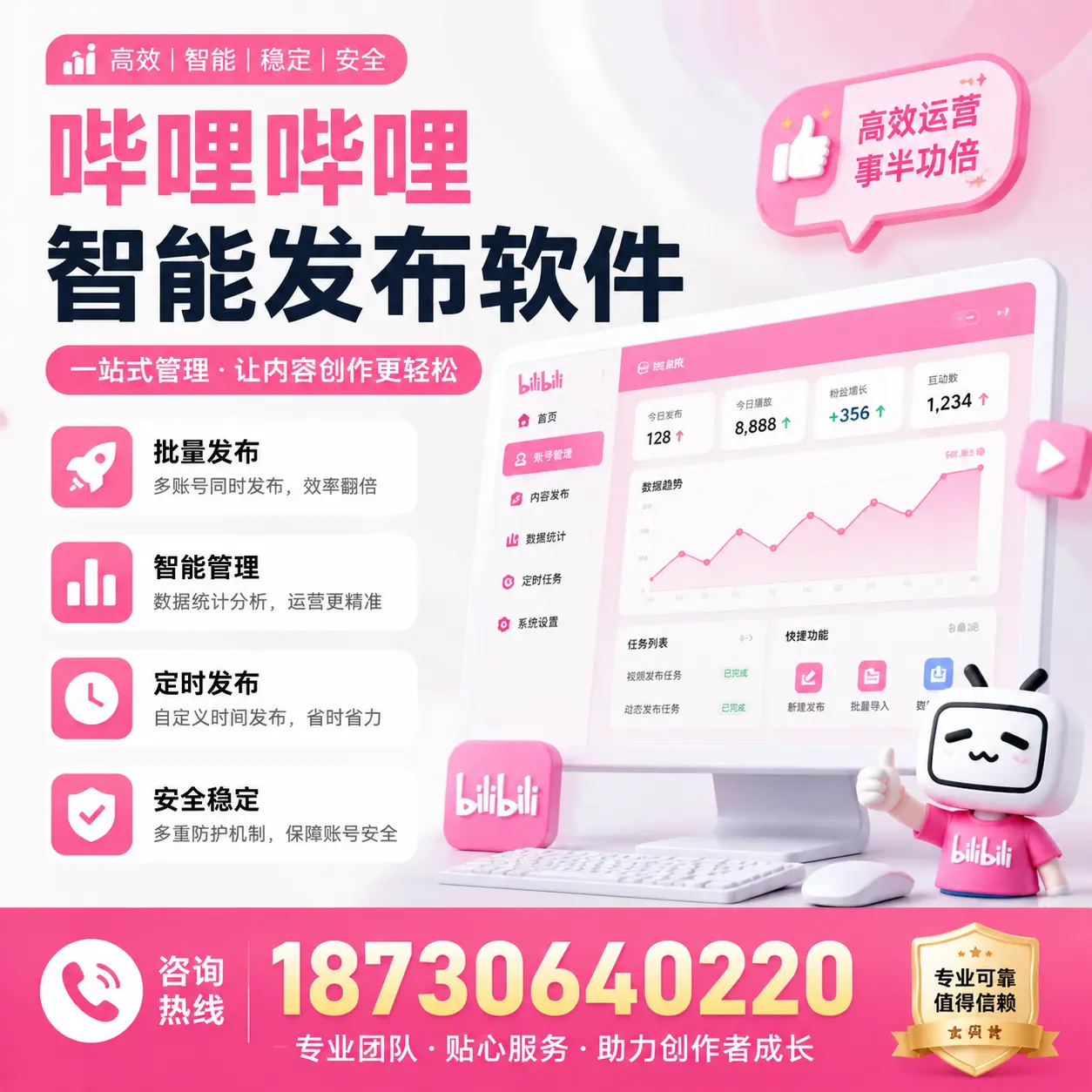 如何评估哔哩哔哩智能发布软件的ROI?海南 企业必读